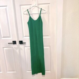 Freshman 1996 Green Sweater Adjustable Tank Dress SIZE SMALL